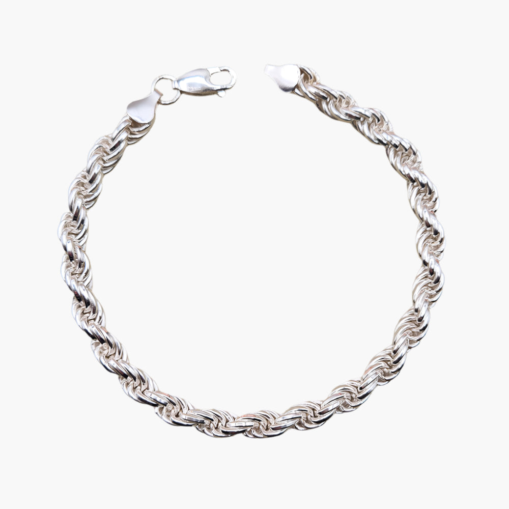 ROPE BRACELET (SILVER) - 3mm